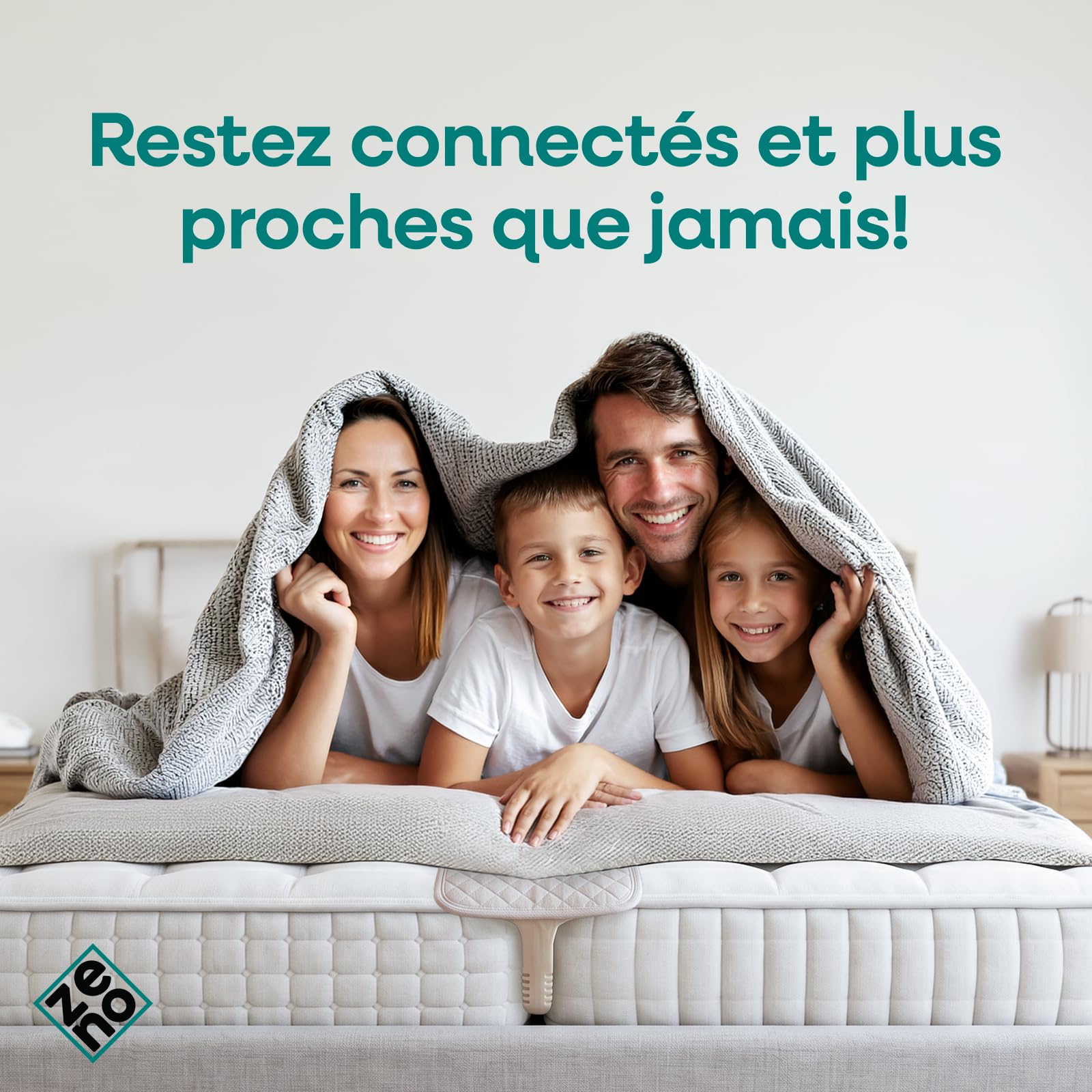 Pont de Lit Split King - Convertisseur pour Matelas Twin - Mousse Dense | Coin Biseauté Breveté Anti-Glissement, Hypoallergénique et Respirant, Idéal pour Chambres d'Amis et Couples