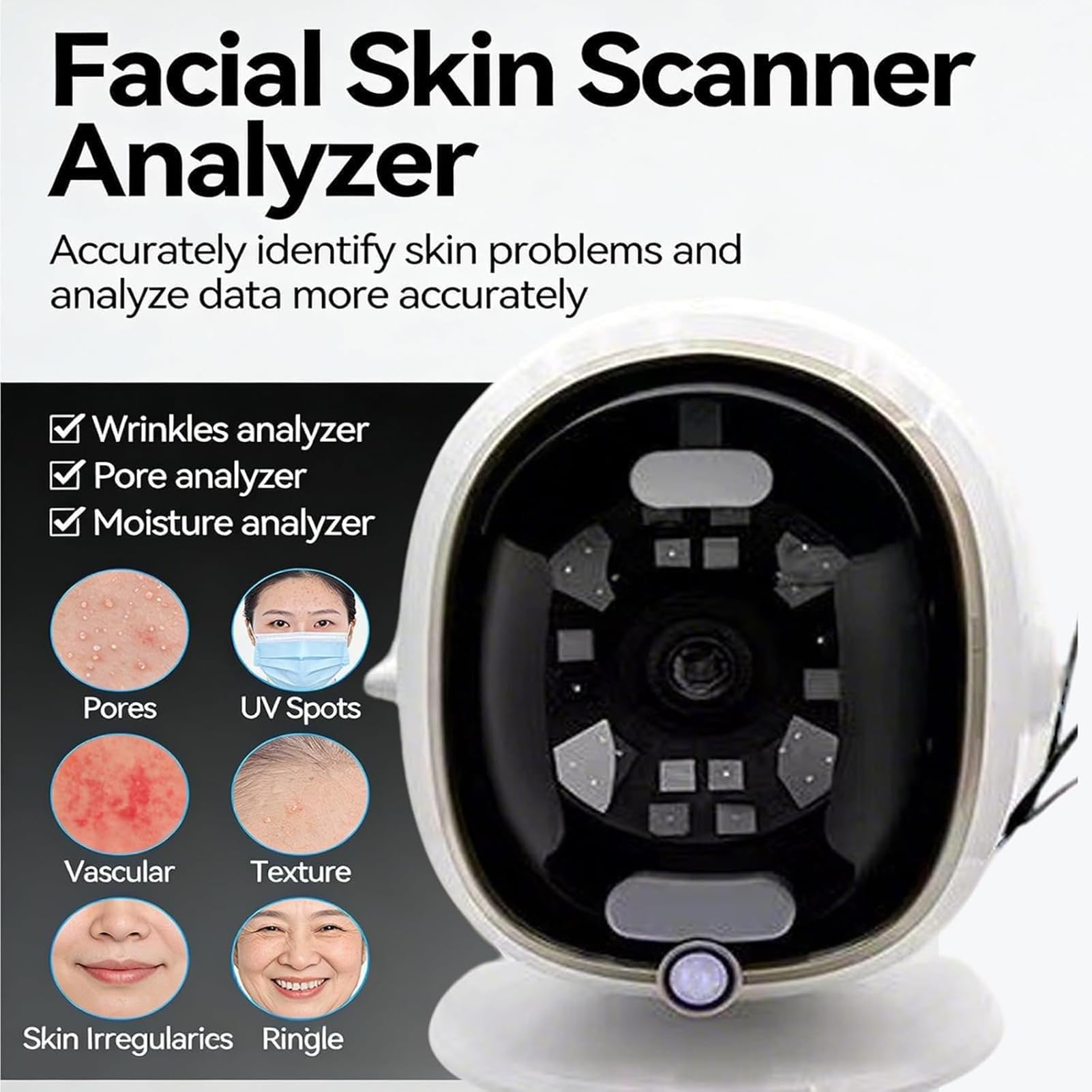 Intelligenter Hautanalysator 13,3″/21,5″, 38 Mp HD Pixel