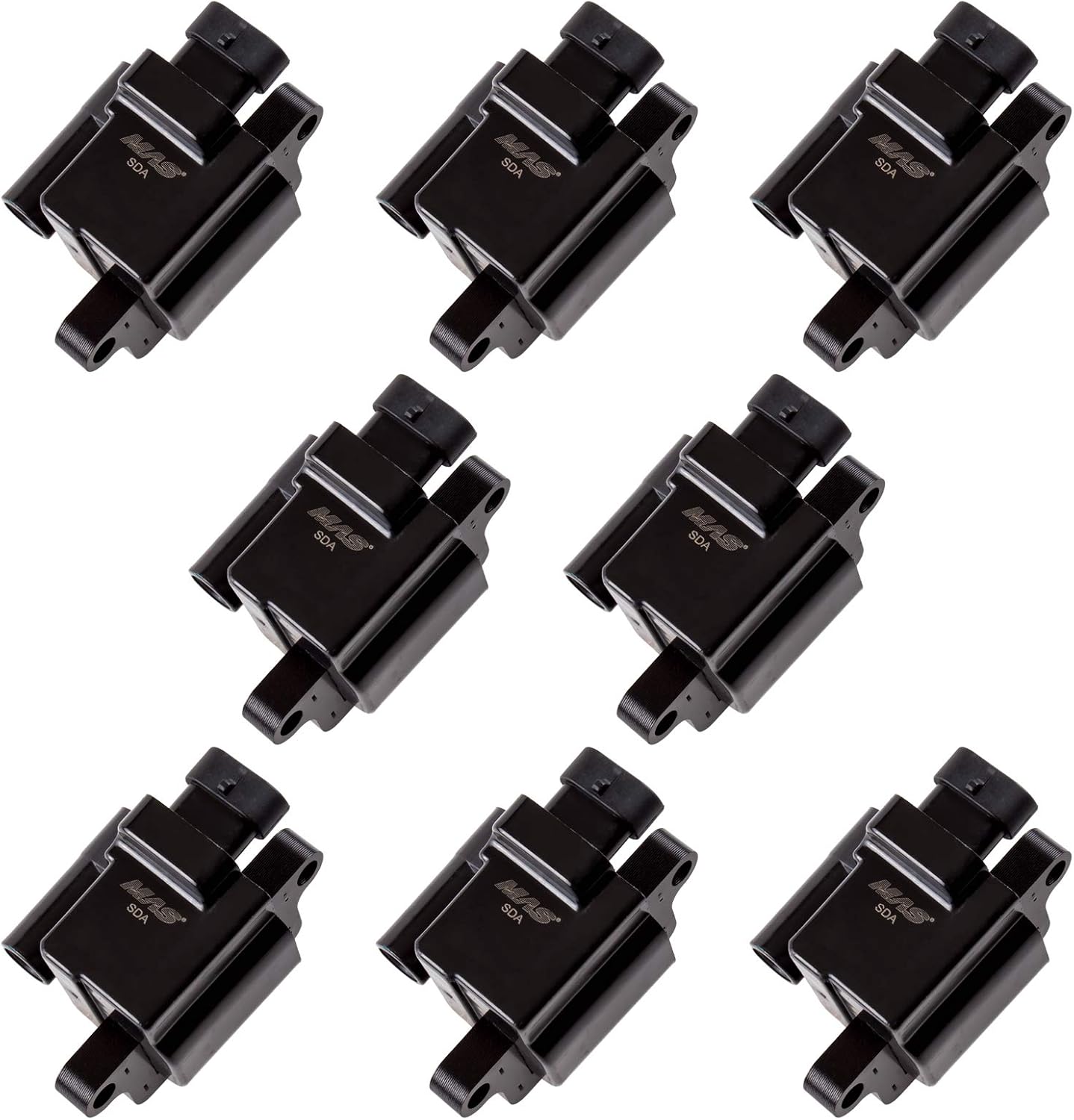 MAS Set of 8 Ignition Coils Pack Compatible with Cadillac Escalade Chevy Tahoe Silverado Avalanche Suburban GMC Savanna Sierra Yukon 5.3L 6.0L 4.8L Replacement for 5C1083 C1208 UF271 D581