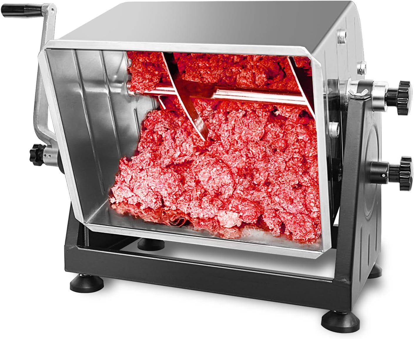 #12 Meat Grinder, 575 Watt electric meat chopper, Heavy Duty Meat Mincer, Meat Mixer, Manually Cranked or Motorized