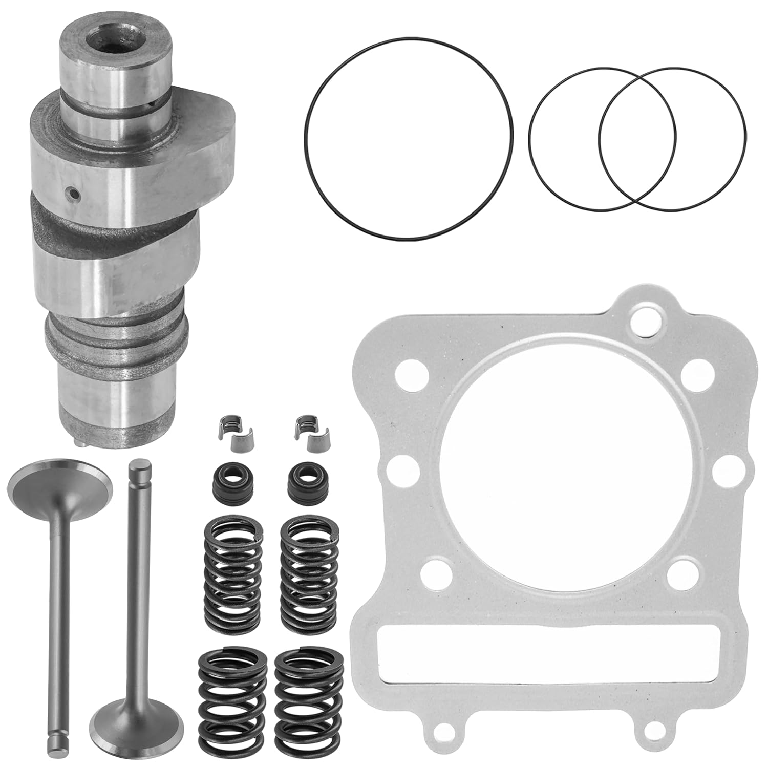 Caltric Camshaft and Cylinder Valve Gasket Kit Compatible with Kawasaki Bayou 300 KLF300C 4X4 1989-2005