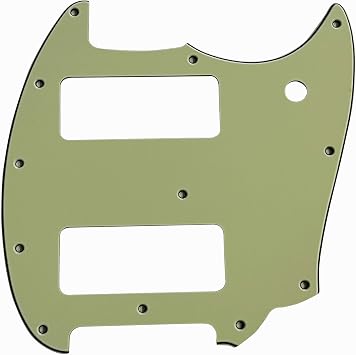 For Fender OffSet Series Mustang P90 Style Guitar Pickguard 3 Ply Vintage Green