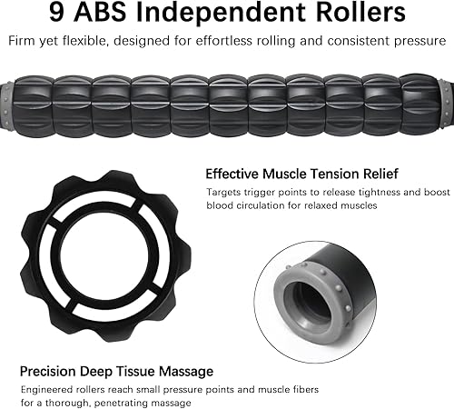 Miniatura 112 de Rodillo de masaje de madera para piernas y muslos, herramienta de mano para aliviar la fascia, drenaje linfático y esculpir el cuerpo, masajeador