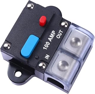 CHILDWEET Resettable Circuit Breaker for Car Manual Reset High Sensitivity Thermal Trip Automotive Circuit Protection for Audio Systems Winch and Battery Isolator Accessories Black