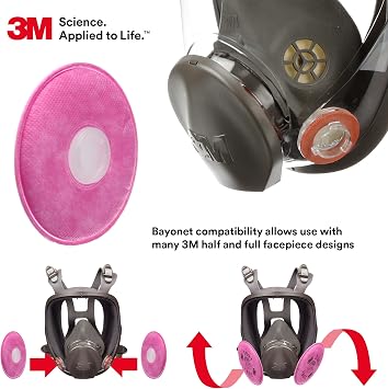 3M 2091 P100 Particulate Filter, 3 Pairs
