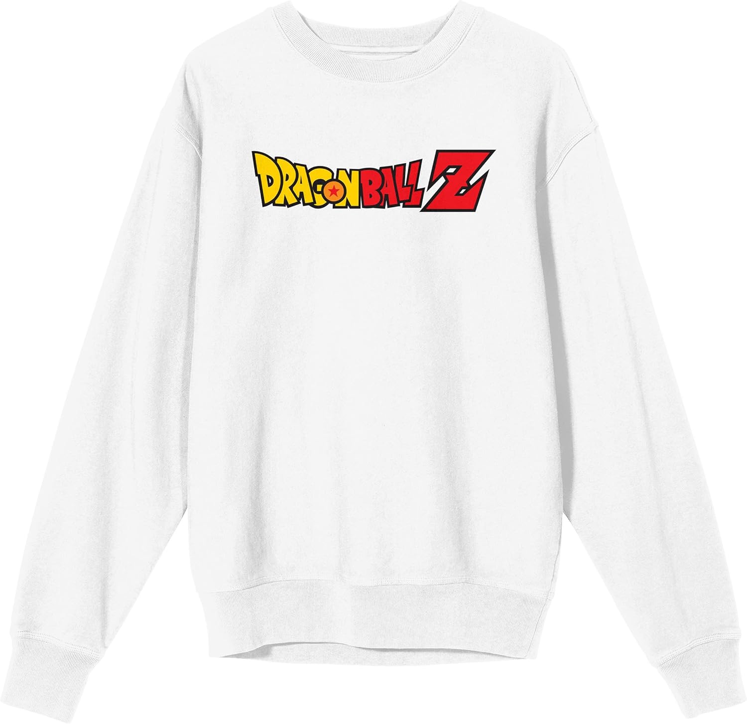 Bioworld Dragon Ball Z Super Saiyan Goku Crew Neck Long Sleeve White Adult Sweatshirt