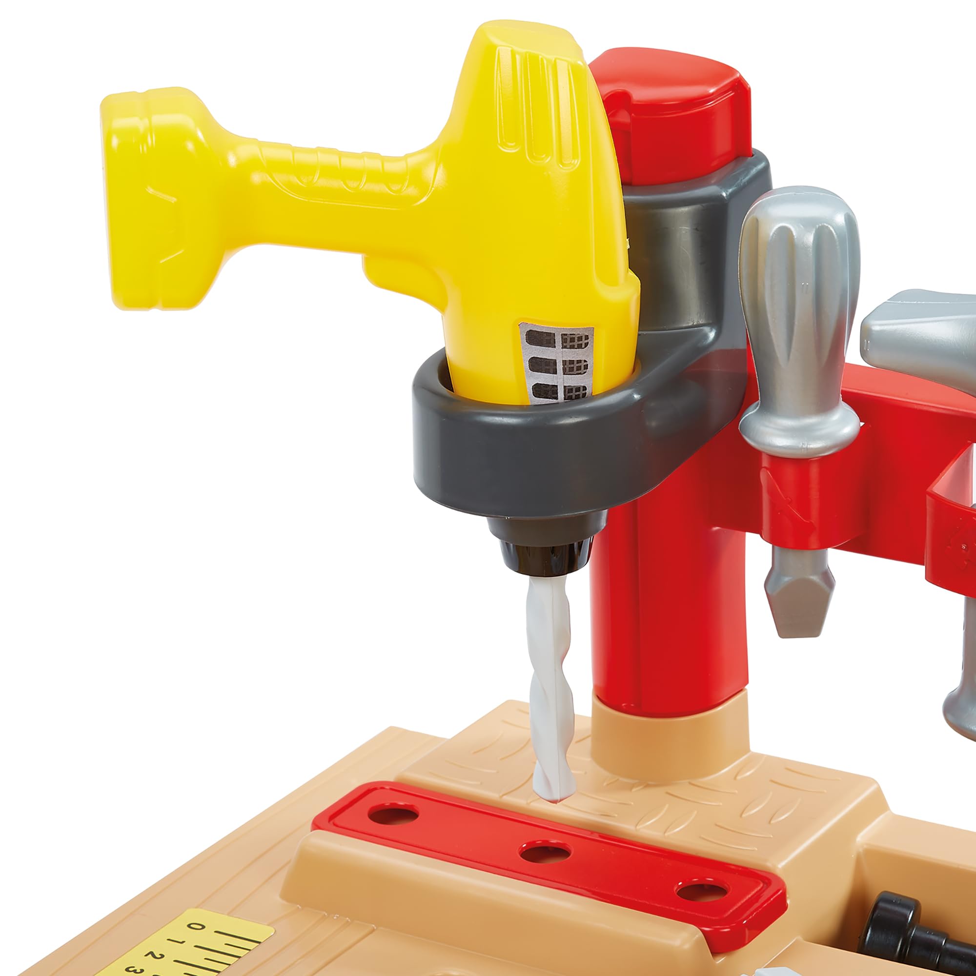 Ecoiffier Toys - 2429 - Duży stół warsztatowy z akcesoriami dla majsterkowiczów takich jak Les Grands - 29 elementów - Mecanics - Imitacja gry - Zestaw DIY - Od 18 miesięcy - Wyprodukowano we Francji