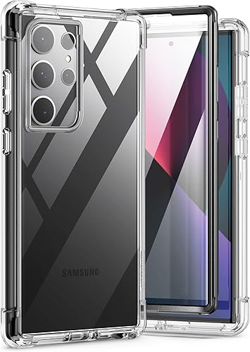 Miniatura 8 de SURITCH Funda Ultra Clear para Samsung Galaxy S23 de 6.8 pulgadas (solo protector de pantalla), protector de pantalla integrado carcasa rígida de