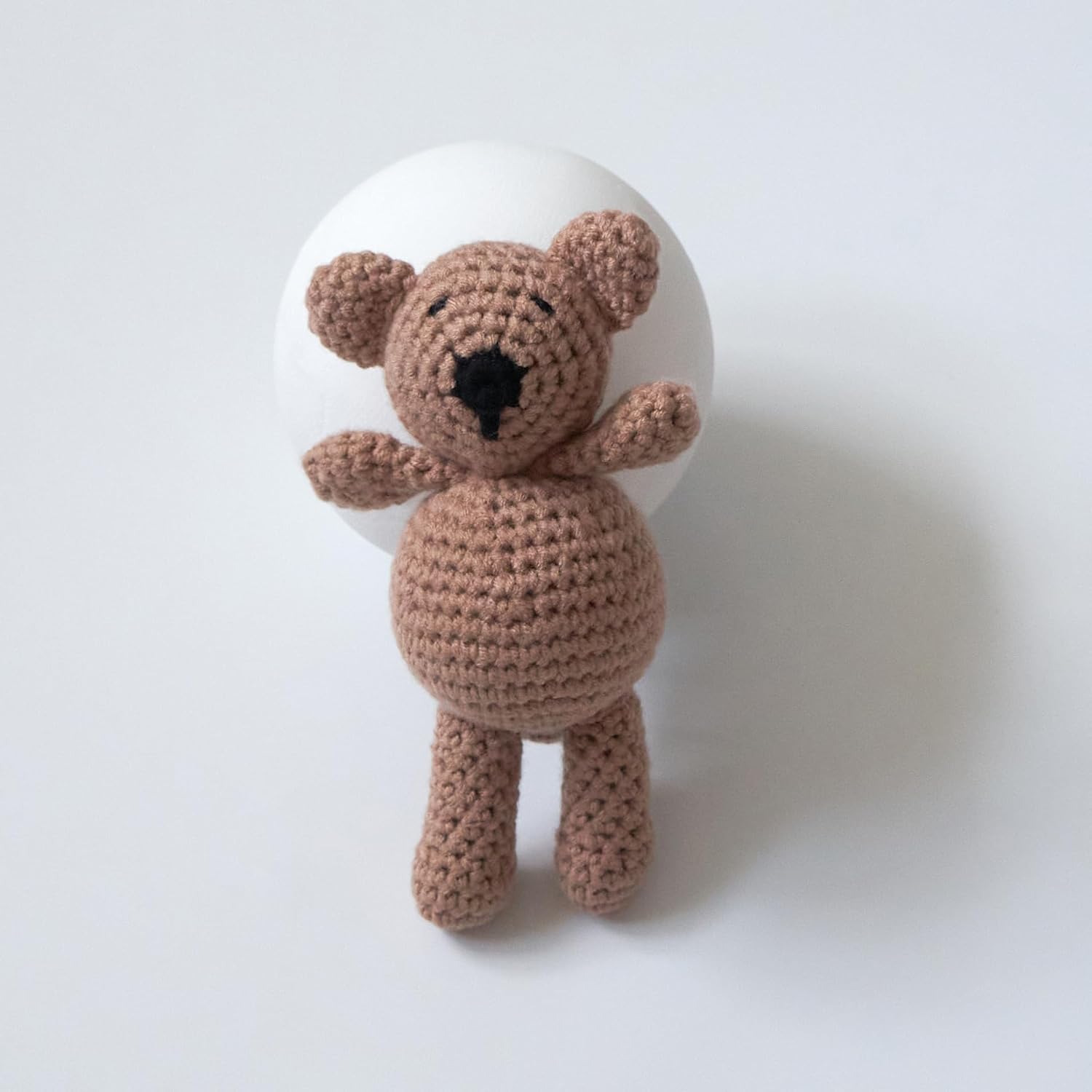 Zeroest Newborn Baby Boy Girl Photography Props Bear Hat Outfits Crochet Kint Handmade Cap Set for Newborn Photo Shoot