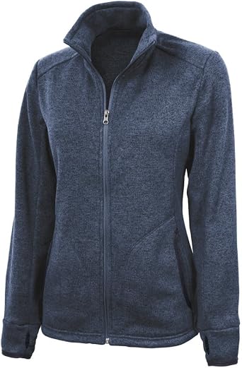 Charles River Apparel Womens Heathered Fleece Jacket