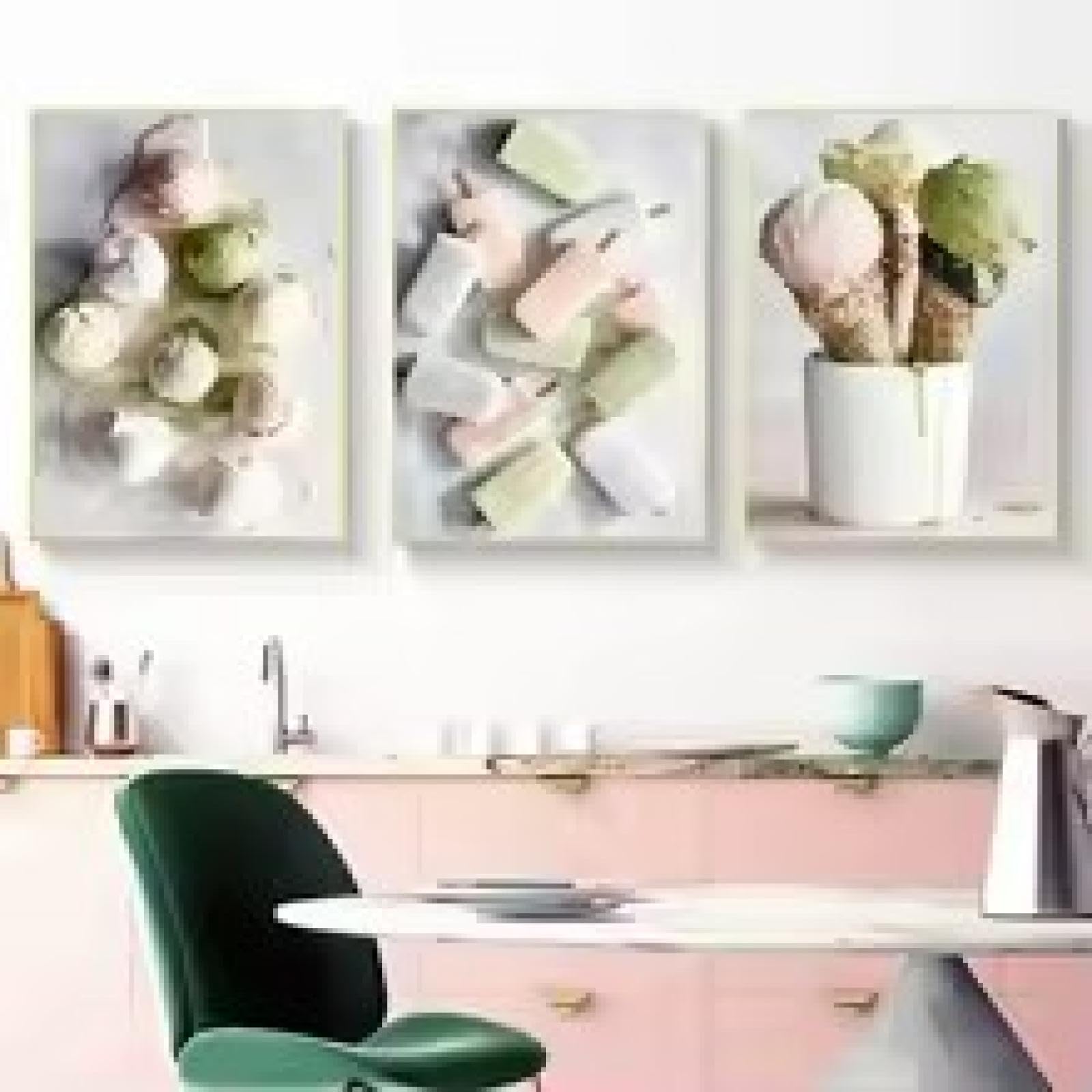 Affiches de glaces pour déco de cuisine et café moderne