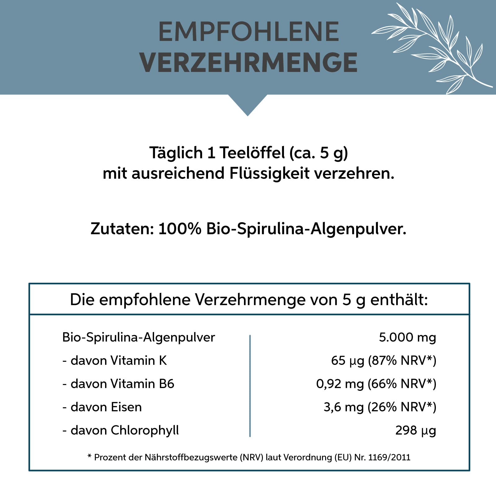 Polvo de espirulina orgánica, 500 g, calidad premium de alimentos crudos, polvo 100% puro de algas sin aditivos, vegano