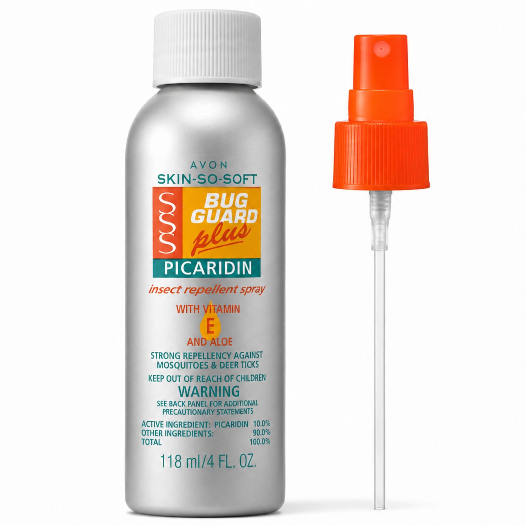 AVON Skin So Soft Bug Guard Plus Picaridin Insect Repellent Spray - 4 oz | Long-Lasting, DEET-Free Bug Spray with Vitamin E & Aloe — Non-Greasy, Travel-Ready Bug Repellent for Families, Pump Spray