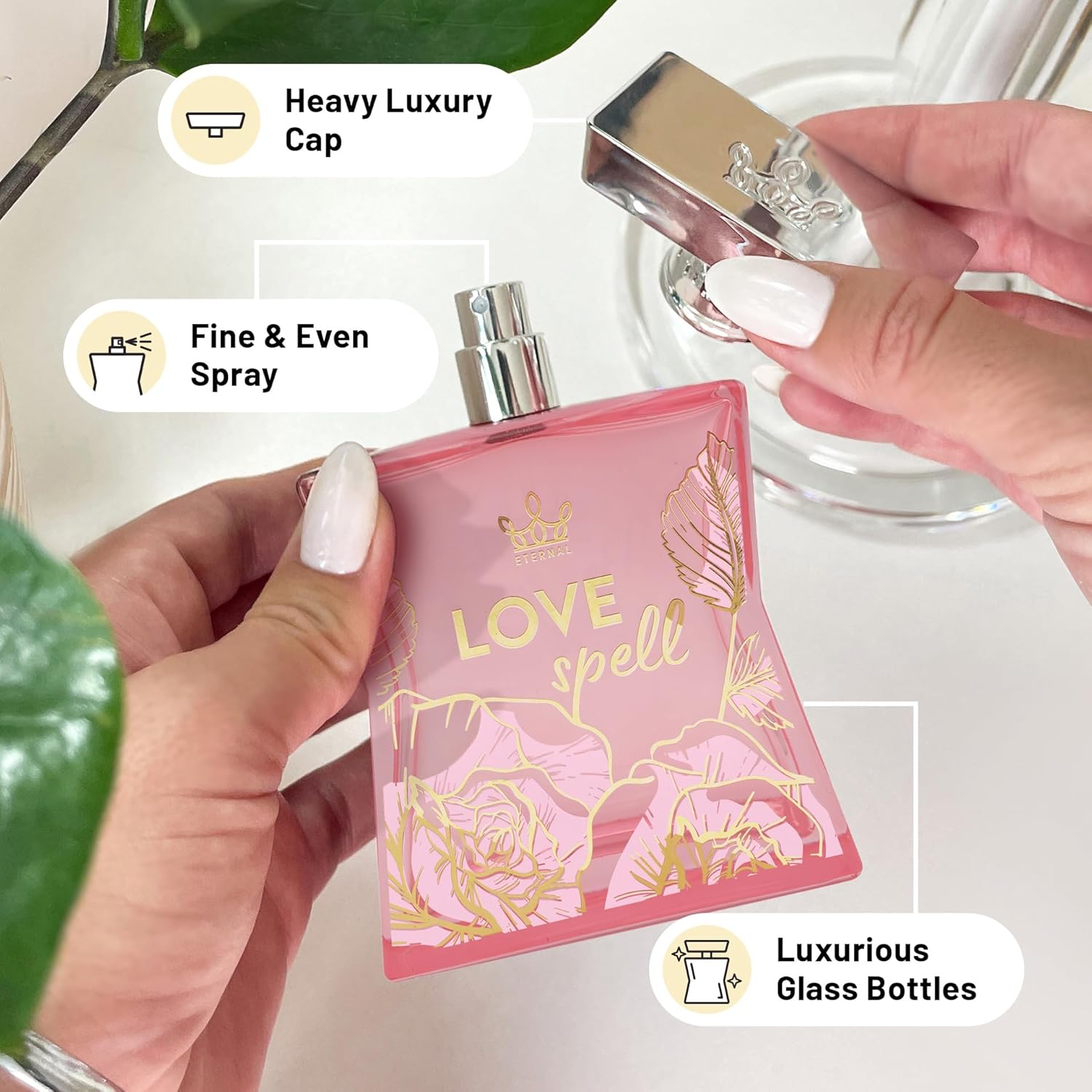 Eternal Love Spell - Inspired by Designer Gourmand White Flowers Perfume - 3.4 oz (100ml) - EDP - Long-lasting - Clean Ingredients - Perfume for Women - 2000 sprays per bottle - Image 5