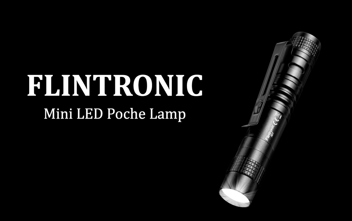 GEEPAS Mini Portable Flashlight | Super Bright Torch 2500 Lumens, 1000M Distance Range | Powerful Pocket Torch, Waterproof IPX5 | Rechargeable Torches For Outdoor Searching, Camping, Hiking (Black