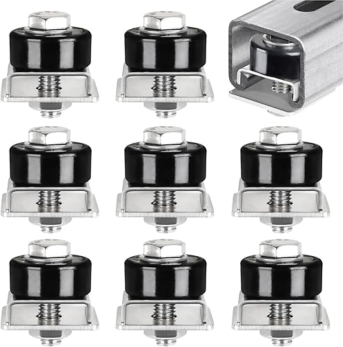 Ruedas de rodillos de acero inoxidable 304, posicionamiento de montaje de carro para canal de puntal Unistrut para canales de puntal de 1-58