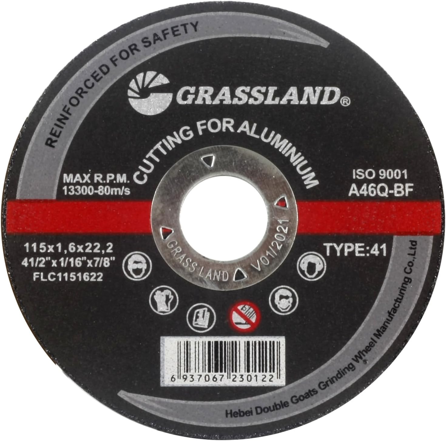 Cutting Disc, Aluminum Freehand Cut-off wheel - 4-1/2" x 1/16" x 7/8" - T41 - (30 PACK)