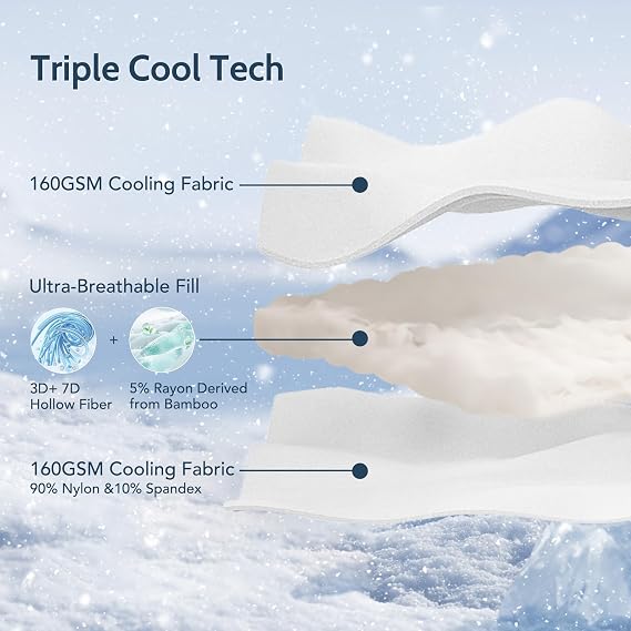 Cooling Comforter King/Cali King Size with Japanese Double-Sided Cold Tech