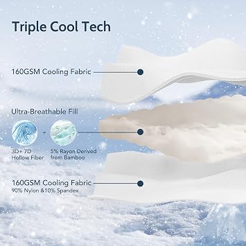 Cooling Comforter King/Cali King Size with Japanese Double-Sided Cold Tech