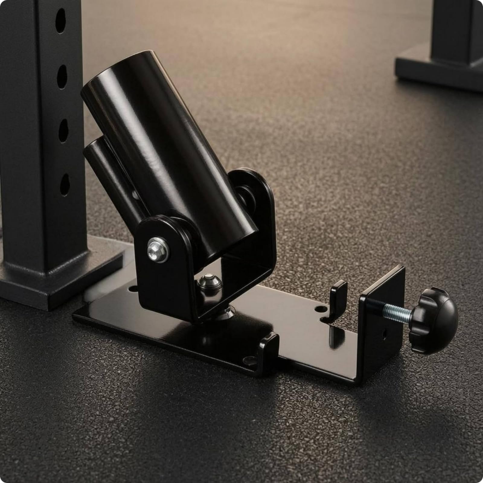 F Fityle Base para Equipos de Fitness Soporte de Barra Accesorio de Gimnasio Montura en Doble Placa Atornillable Adecuada Inclinado