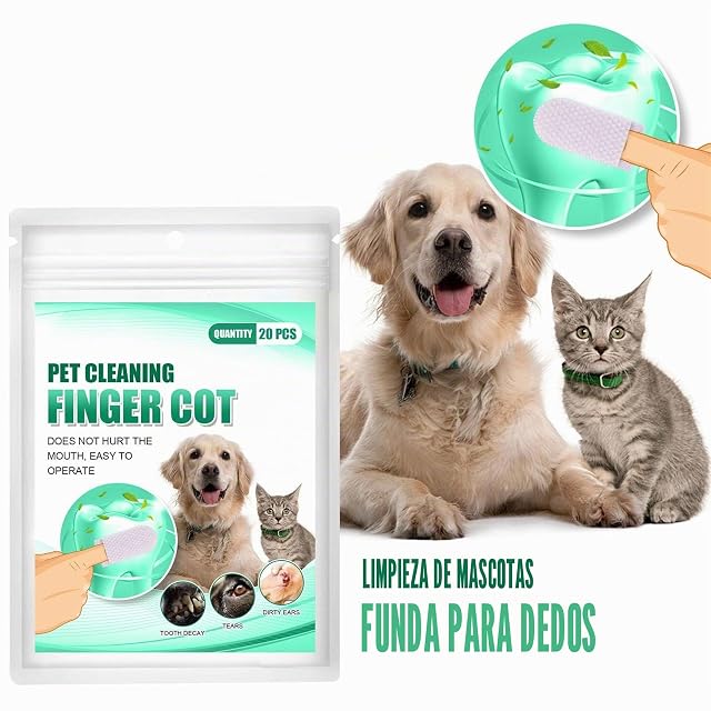 Foto 7 de 7 de Dientes para Perros, Toallitas Limpieza para Perros, sin Cepillarse los Dientes, Dientes Limpios y Bucal