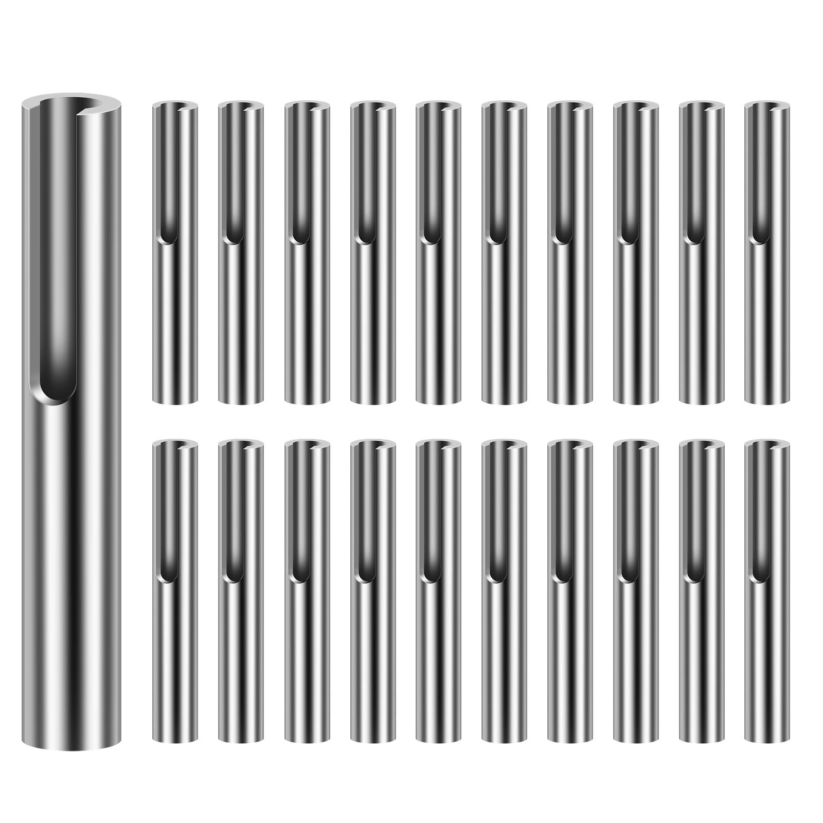 WhSunVo 20Pcs Cable Railing Hardware Kit 316 Stainless Steel Terminal Toggle Anchor Angle 1/8inch Adjustable Invisible Cable Railing Kit Reusable Invisible Tensioner for Wire Rope Angle Washers