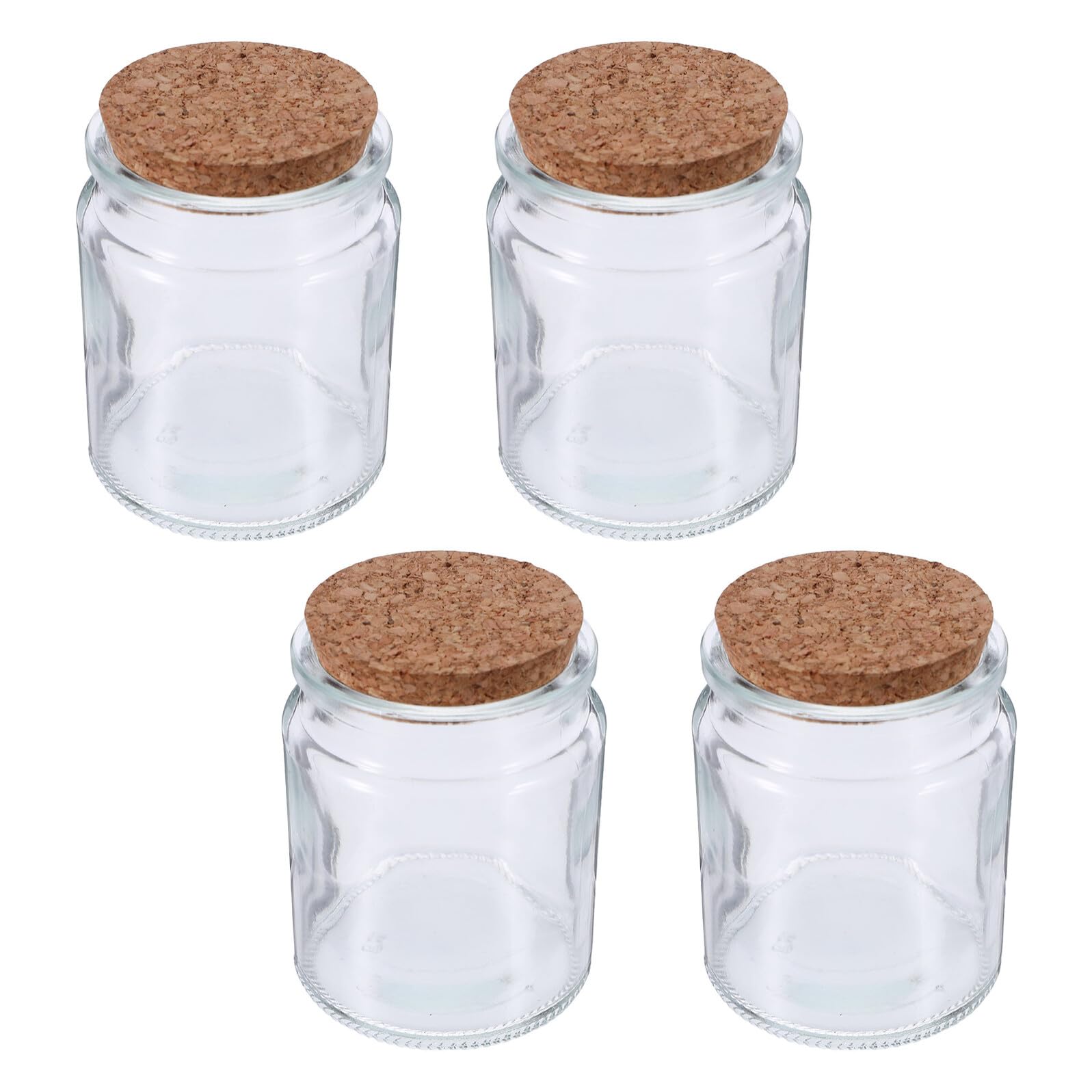 GLEAVI 4pezzi Barattolo Di Vetro Trasparente Con Coperchio Contenitori Per Biscotti Ermetici Barattoli Di Conservazione Per Caffè Barattolo Sigillato Con Versetti Della Bibbia