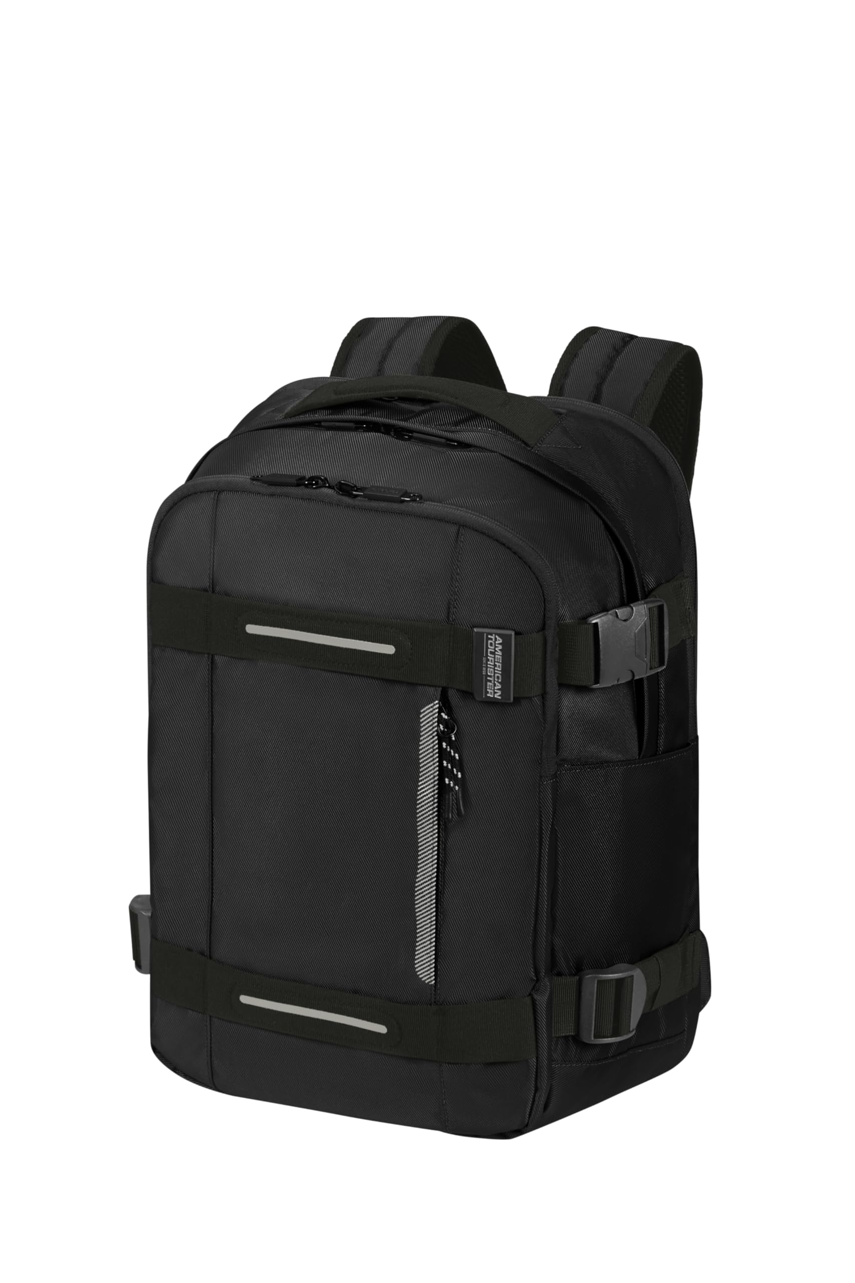American Tourister Urban Track - Zaino porta PC 15.6" – 45 cm, 29 L - 3 scomparti grandi - Grande capacità - Ergonomico - Scomparto imbottito per laptop - Nero (Asphalt Black)