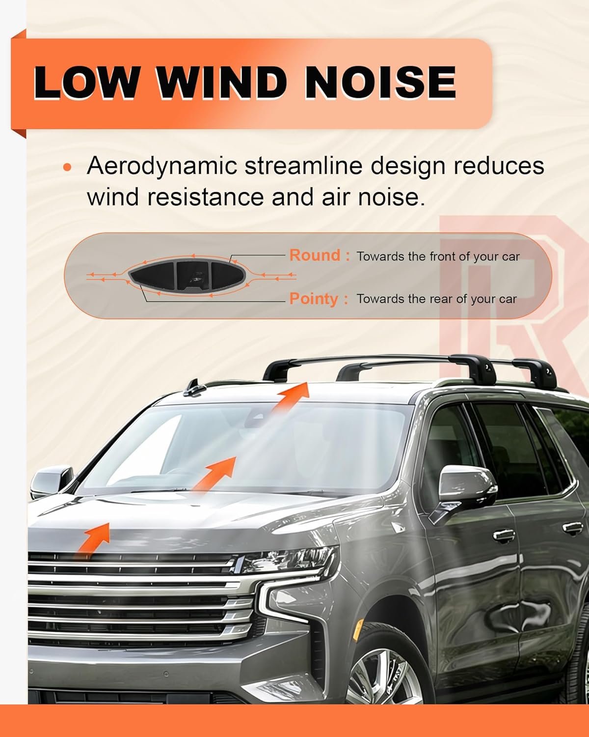 220lbs Upgraded Grand Cherokee Roof Rack Cross Bars Compatible with Grand Cherokee Altitude & SRT & Trackhawk with Roof Black Moldings 2011-2021, Heavy Duty Aluminum Anti-Corrosion Crossbars