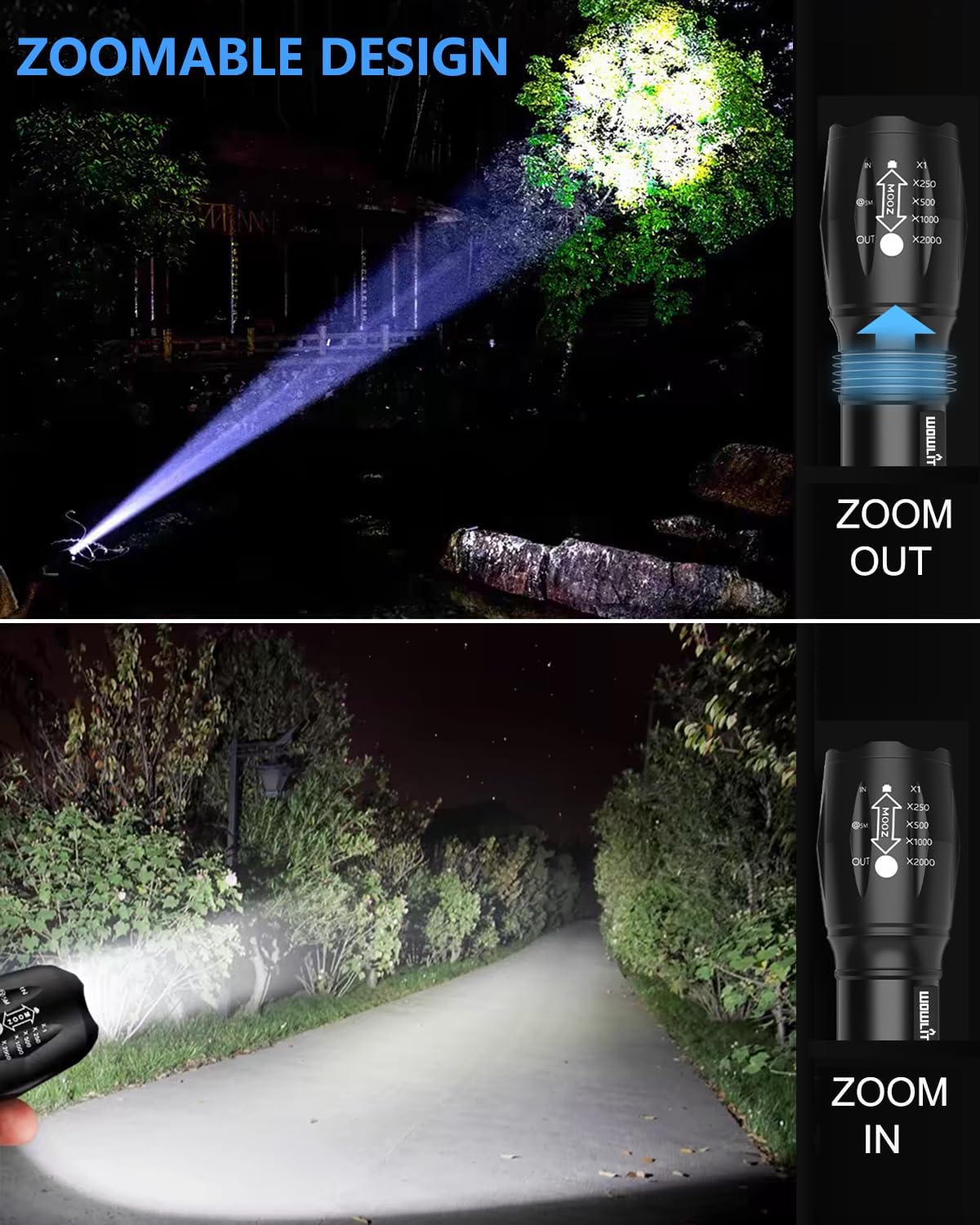 Tactical Flashlight Set