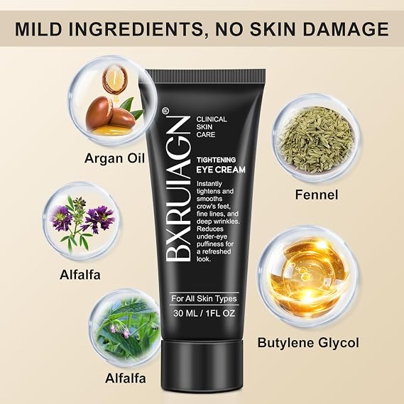 Instant Eye Tightener - Quickly Reduces Dark Circles, Eye Bags, Puffiness and wrinkles, Locks in Moisture