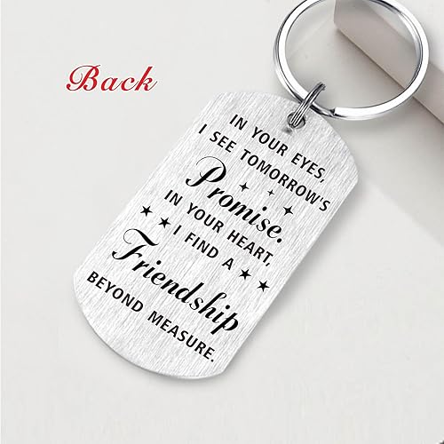 Miniatura 3 de Llavero inspirador para mi hijo, regalos para hijo de mamá papá, siempre recuerda que eres más valiente de lo que crees, Llavero hijo