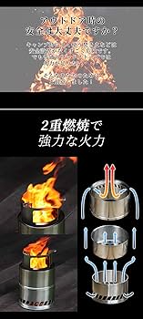 二次燃焼 折りたたみ式 大型ウッドストーブ Amazon | waku fimac ウッドストーブ 大型 焚き火台 二次燃焼