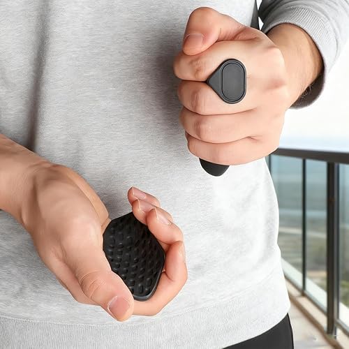 Miniatura 5 de Puños de entrenamiento antideslizantes ampliados de 2 generación guantes protectores de manos de goma ergonómicos, agarres de entrenamiento para