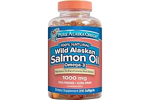 Pure Alaska Omega-3 Wild Alaskan Salmon Oil 1000mg Softgels: Your Gateway to...