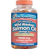 Pure Alaska Omega-3 Wild Alaskan Salmon Oil 1000mg 210 ct