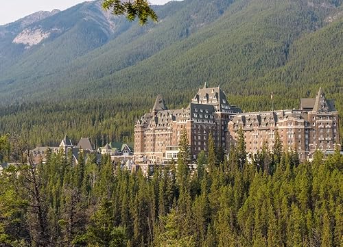 Miniatura 2 de Noah Jigsaw Puzzle Fairmont Banff Springs Hotel en las Montañas Rocosas canadienses 1000 piezas