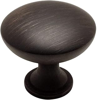 Cosmas 25 Pack 5305ORB Oil Rubbed Bronze Traditional Round Solid Cabinet Hardware Knob - 1-1/4" Diameter