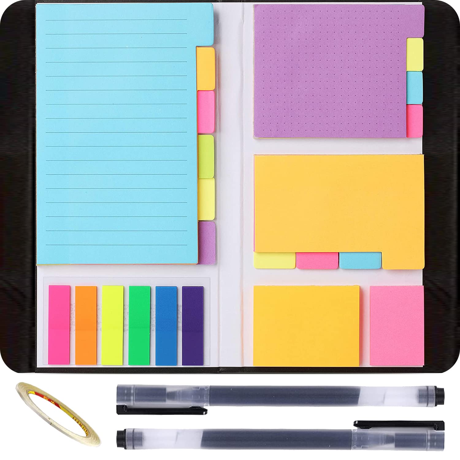 Buy Sticky Notes Set, Sticky Notes Tabs, 410 Pack, Colored Divider