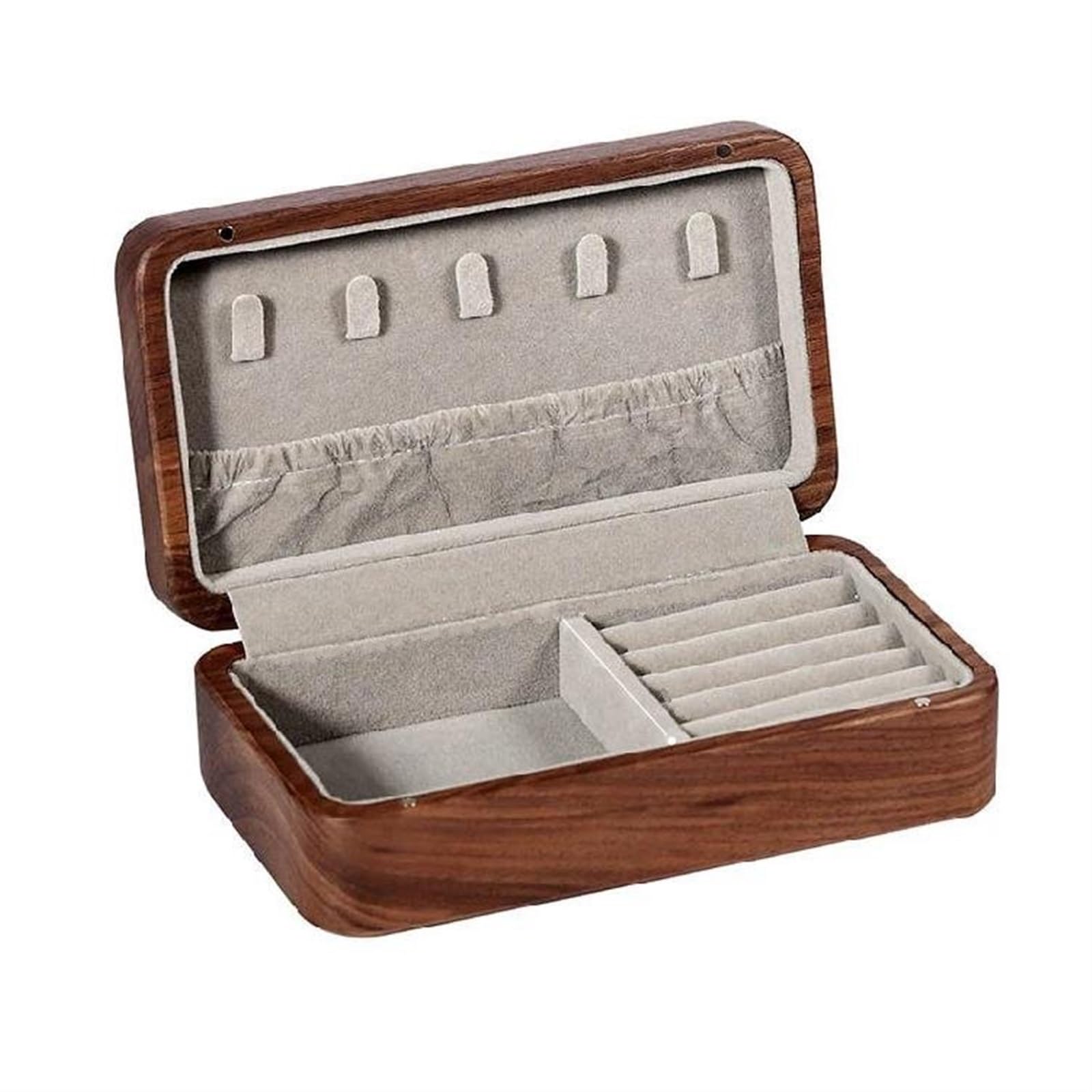 OZBMA Ring Box Solid Wood Watches Drawer Storage Earrings Necklace Jewelry Case Makeup Table Multi-layer Display Shelves Organizer Boxes For Jewellery
