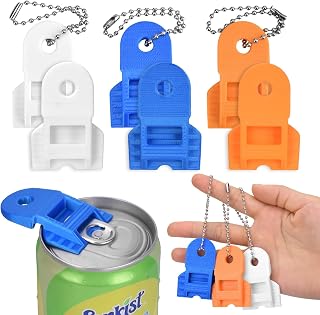 6 Pack Can Opener Leakproof Drink Cover Lids Reusable Drink Containers Cover Lids for Cola Beer Soda and Aluminum Jars