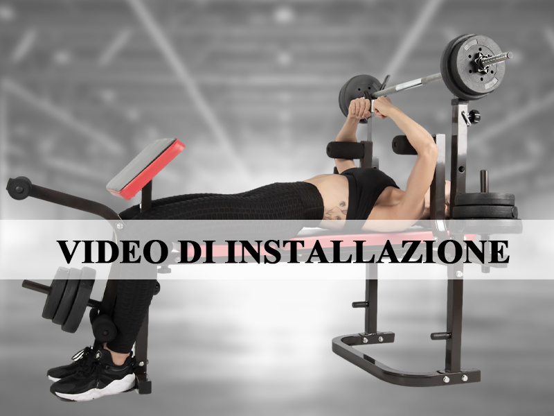 Panca Pesa Regolabile Professionale Per Palestra In Casa | Allenamento Inclinazione E Declino
