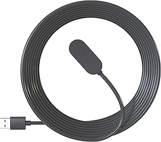 Arlo Indoor Magnetic Charging Cable - Arlo Certified Accessory - 8 ft, Works with Arlo Pro 5S 2K, Pro 4, Pro 3, Pro 4 XL, Ultra 2, Ultra, Ultra 2 XL, Go 2 and Floodlight Cameras, Black - VMA5001C