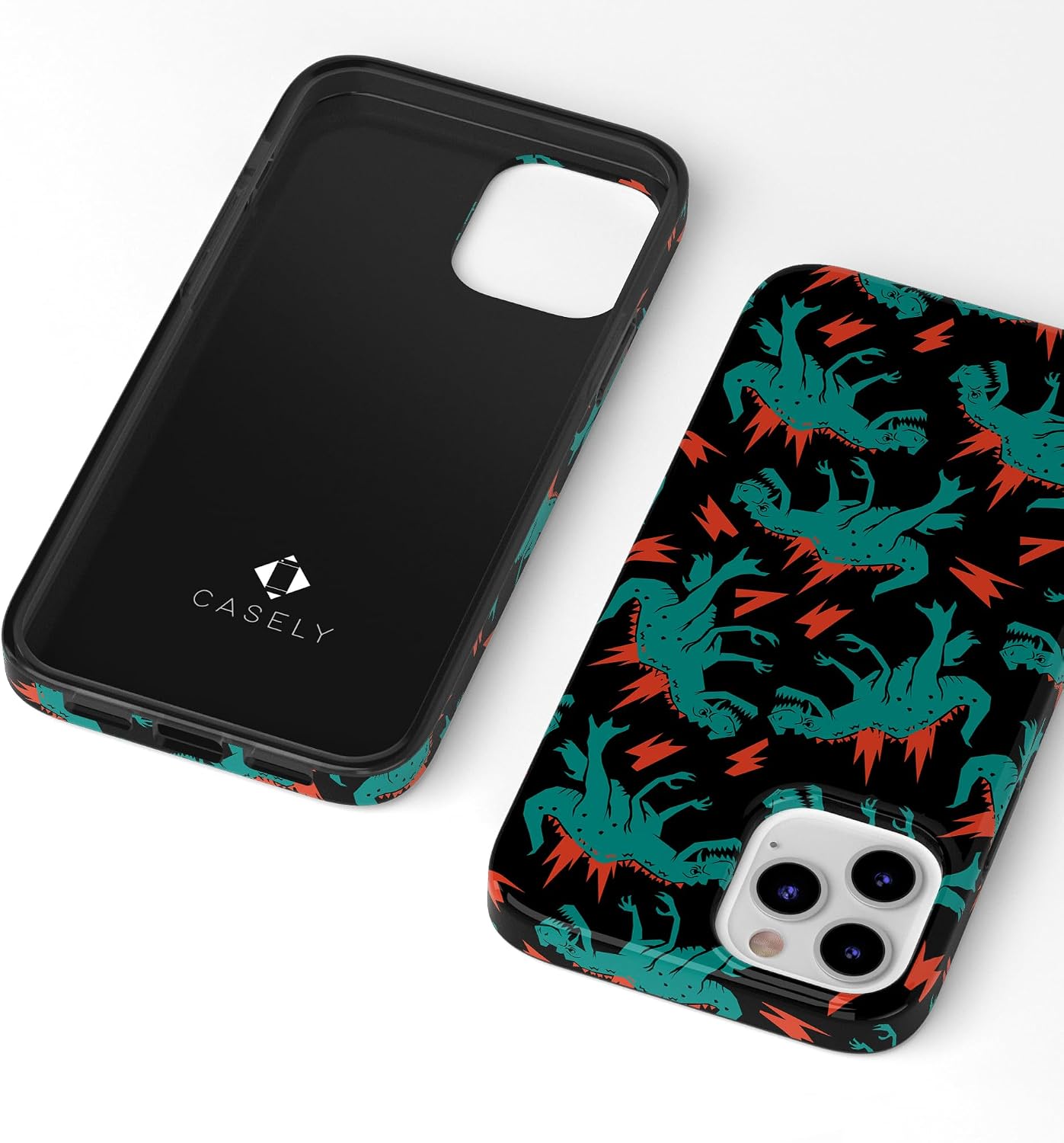 Casely iPhone 11 Pro Max Case | You're Dino-mite | Green Dinosaur | Classic Ultra Slim Design