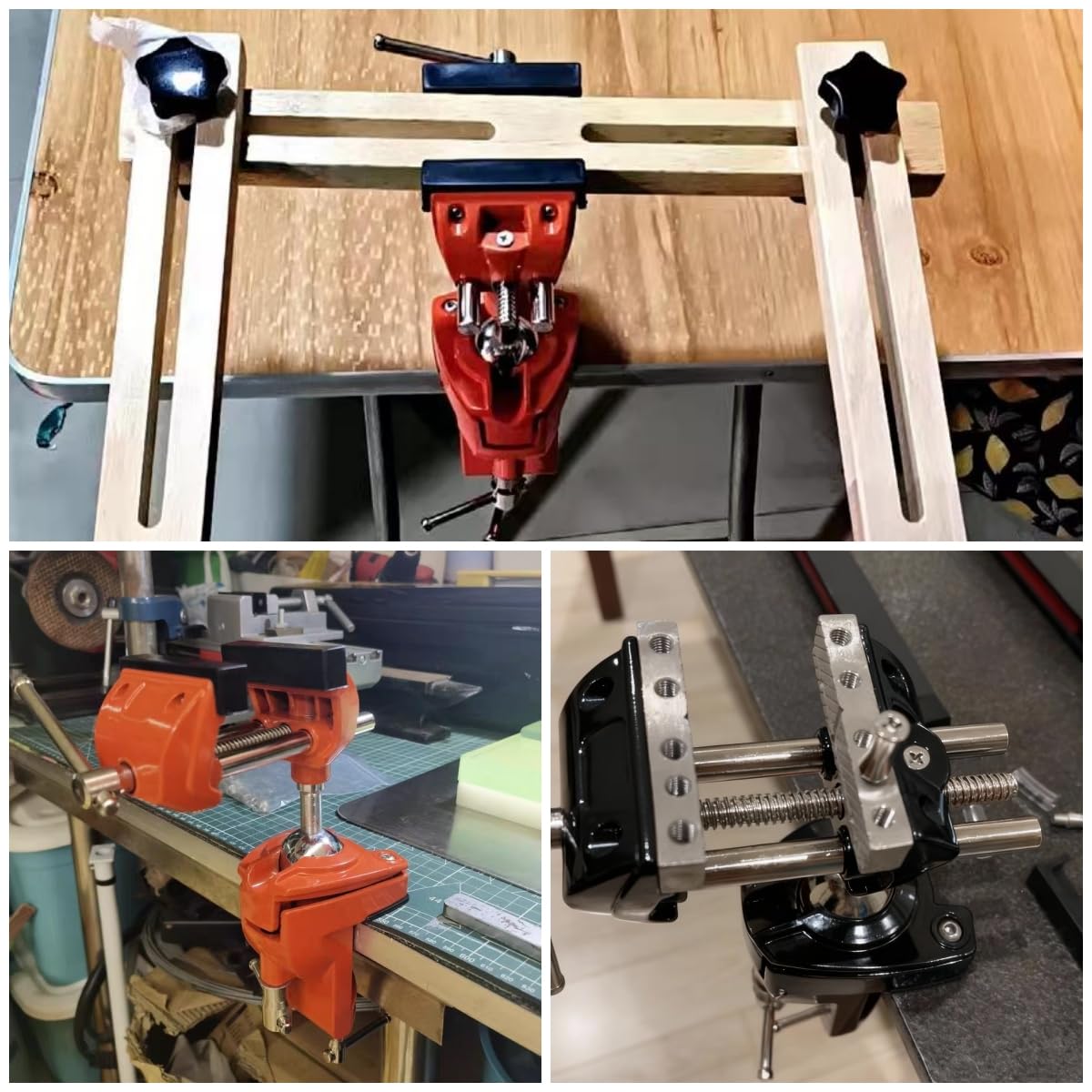 SYLPHID Bench Vise - 3 Inch Heavy Duty -7 SYLPHID Bench Vise - 3 Inch Heavy Duty -7