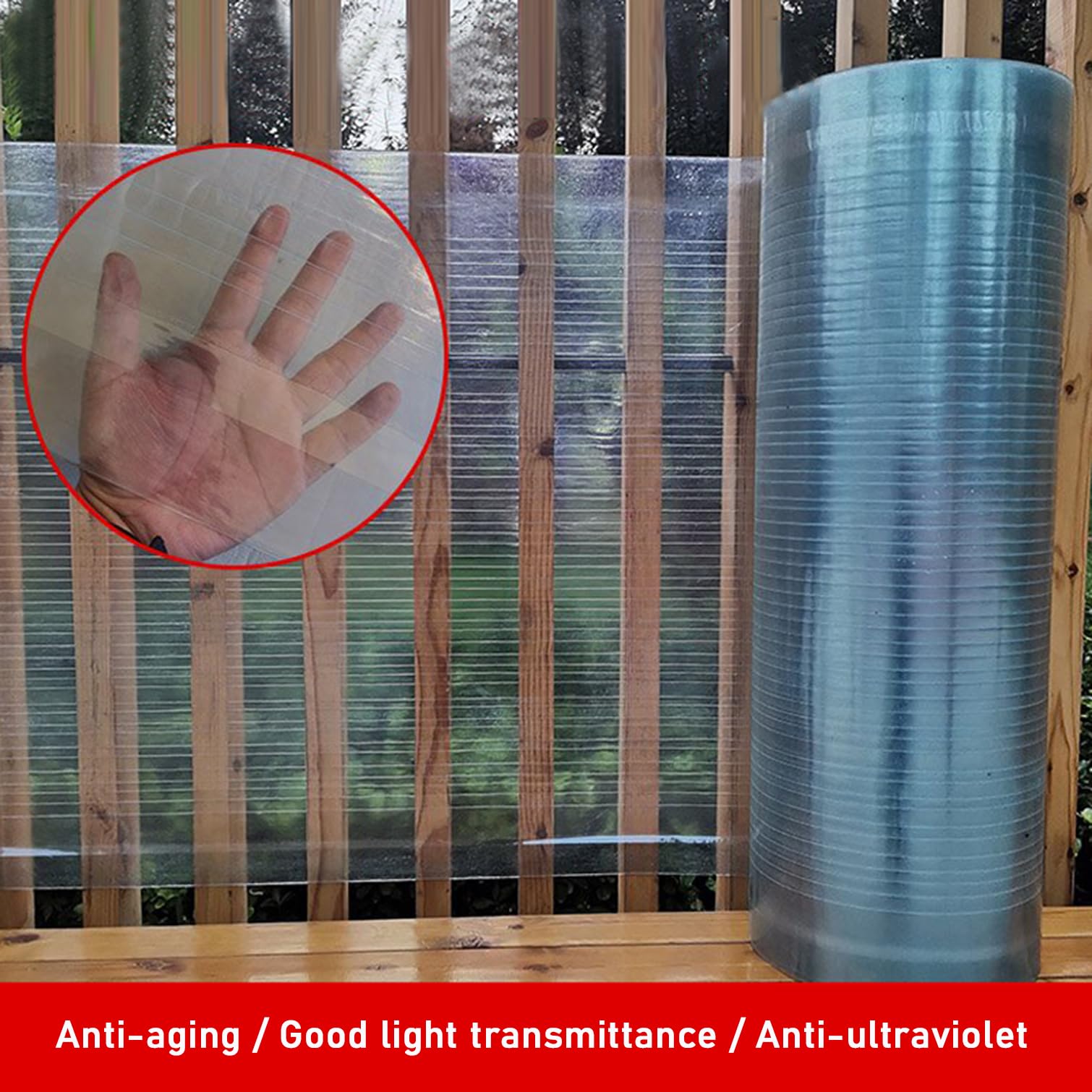 Planchas Transparentes Tejados,Placas de Policarbonato,Láminas de Techo de Fibra de Vidrio Impermeable 1,2mm,Panel Repuesto para Marquesinas Exterior Invernaderos,Fácil Cortar (1,5m x 2m)