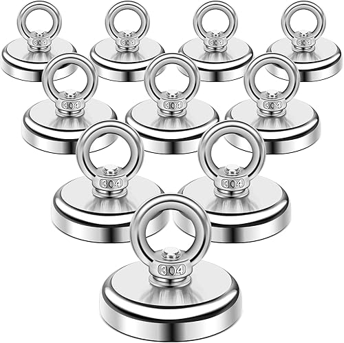 DIYMAG Ganchos magnéticos ganchos magnéticos de neodimio de tierras raras resistentes de 100 libras con agujero avellanado para el lugar de trabajo