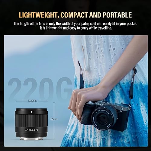 Vista 100 de VILTROX Lente de montaje de 0.512 in f1.4 F/1.4 E, lente gran angular Aps-C Prime para cámara Sony E Mount A9/a7RIV/a7RIII/a7III/a7SIII/a7C