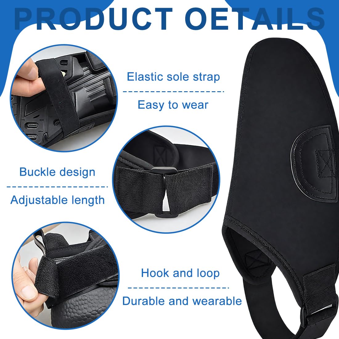 EIHI Generico Copriscarpe Moto, Protezione Cambio Antiscivolo Impermeabile per Scarpe da Moto, copriscarpe impermeabili, copriscarpe moto, protezione scarpe moto leva cambio
