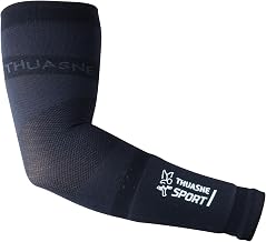 Thuasne - Performance Arm Sleeves - Degressive Compression Sports Sleeves - Integrated Sponge Headband - Anatomical Comfort - Ideal Group Sports and Racket